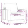 Voir la diapositive 6 : VIDAXL Fauteuil Noir 60 cm Tissu