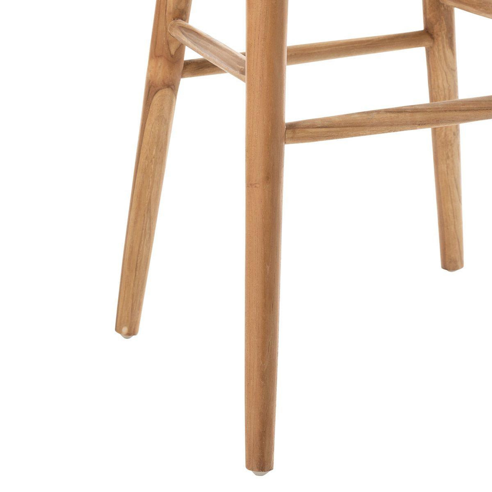 Voir la diapositive 5 : J-LINE Tabouret de bar en bois  ana  69cm naturel