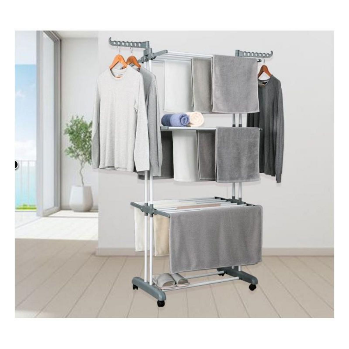 GARNIER Etendoir 20 Mètres D'étendage En Inox Ex20