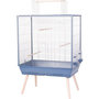 Voir la diapositive 1 : Zolux ZOLUX Cage grillagée surélevée pour oiseau Néolife - Pour perruche, calopsitte, canari - 81 x 48 x 130 cm - Néolife - Bleu
