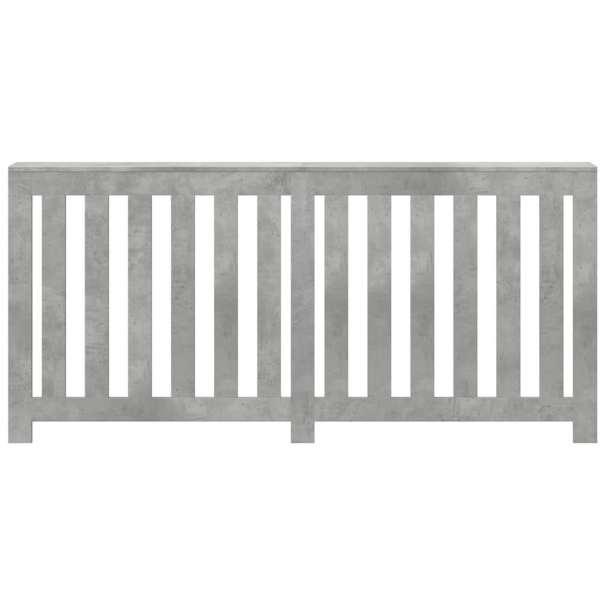 Voir la diapositive 3 : VIDAXL Cache-radiateur gris beton 175x20x82 cm bois d'ingenierie