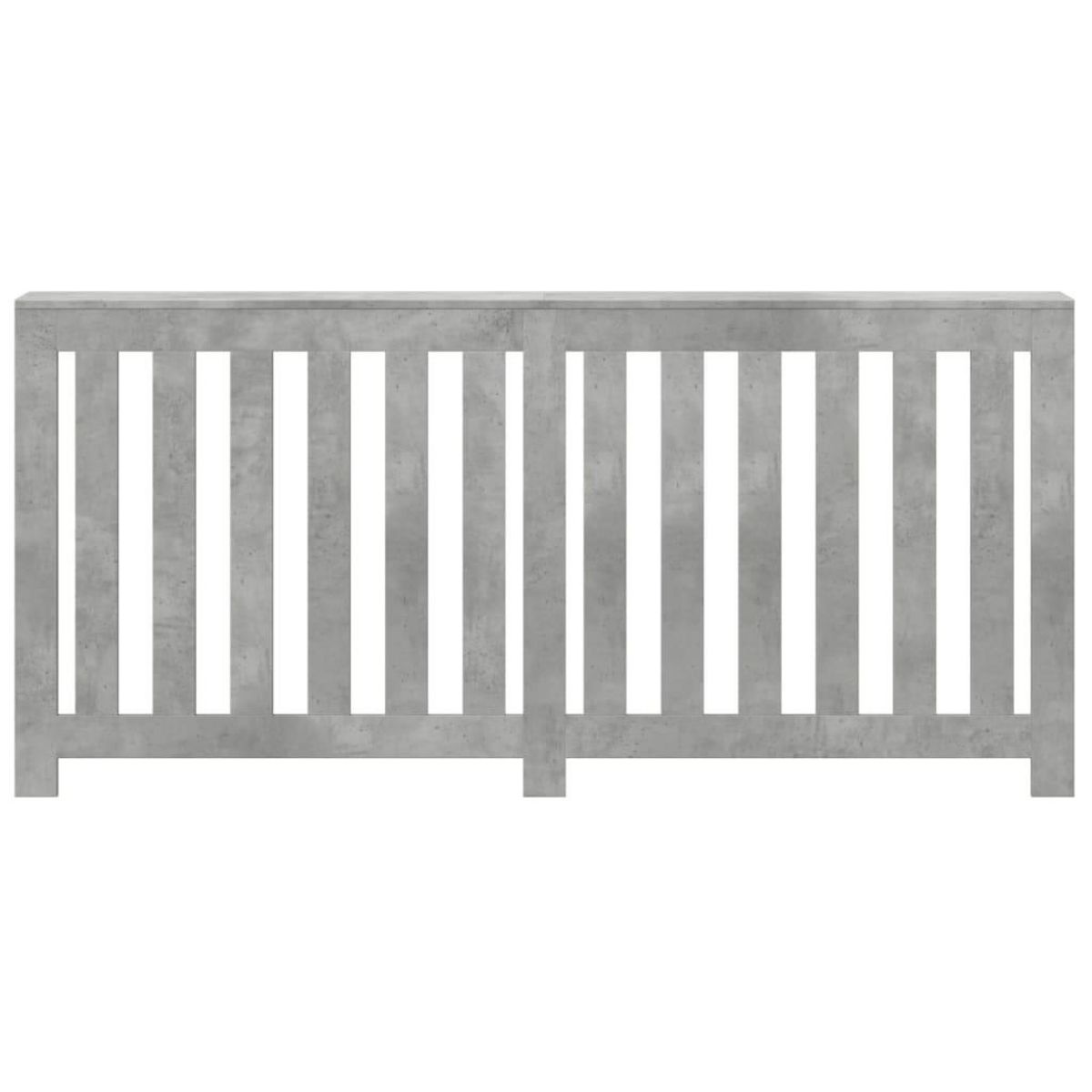 VIDAXL Cache-radiateur gris beton 175x20x82 cm bois d'ingenierie