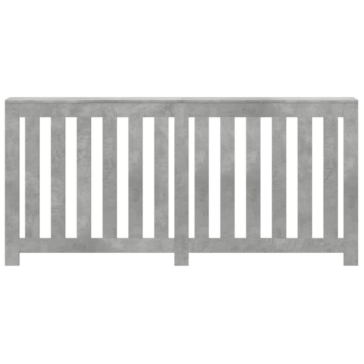 VIDAXL Cache-radiateur gris beton 175x20x82 cm bois d'ingenierie
