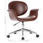 Voir la diapositive 6 : VIDAXL Chaise pivotante de bureau Marron Similicuir