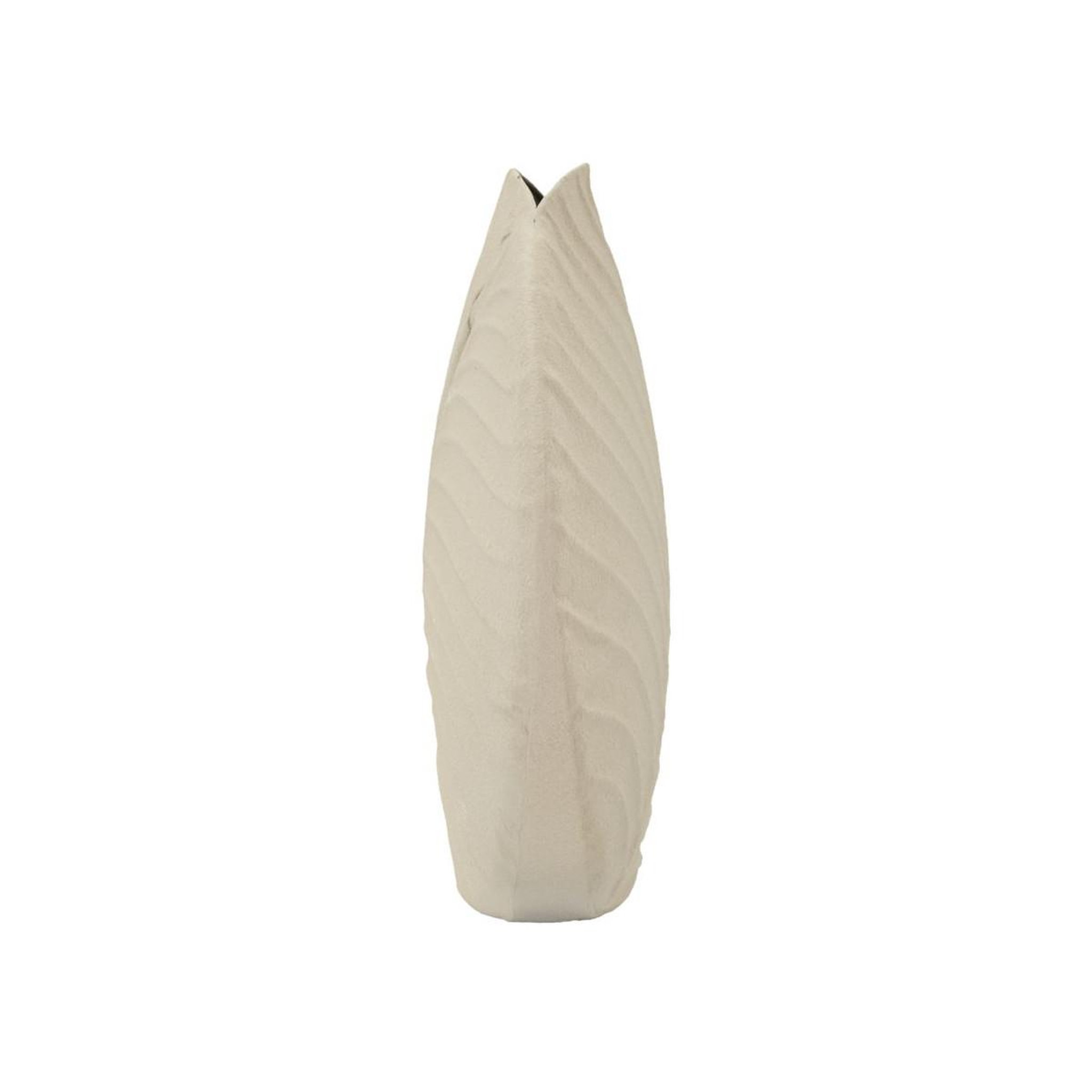 Voir la diapositive 2 : Paris Prix Vase rond design  dune  32cm crème