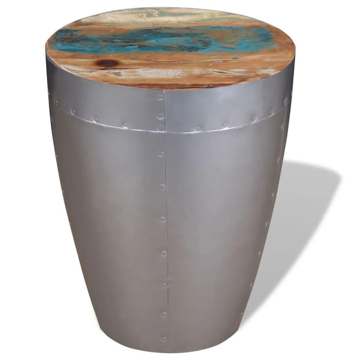 VIDAXL Tabouret aviateur Bois de recuperation massif