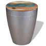 Voir la diapositive 4 : VIDAXL Tabouret aviateur Bois de recuperation massif