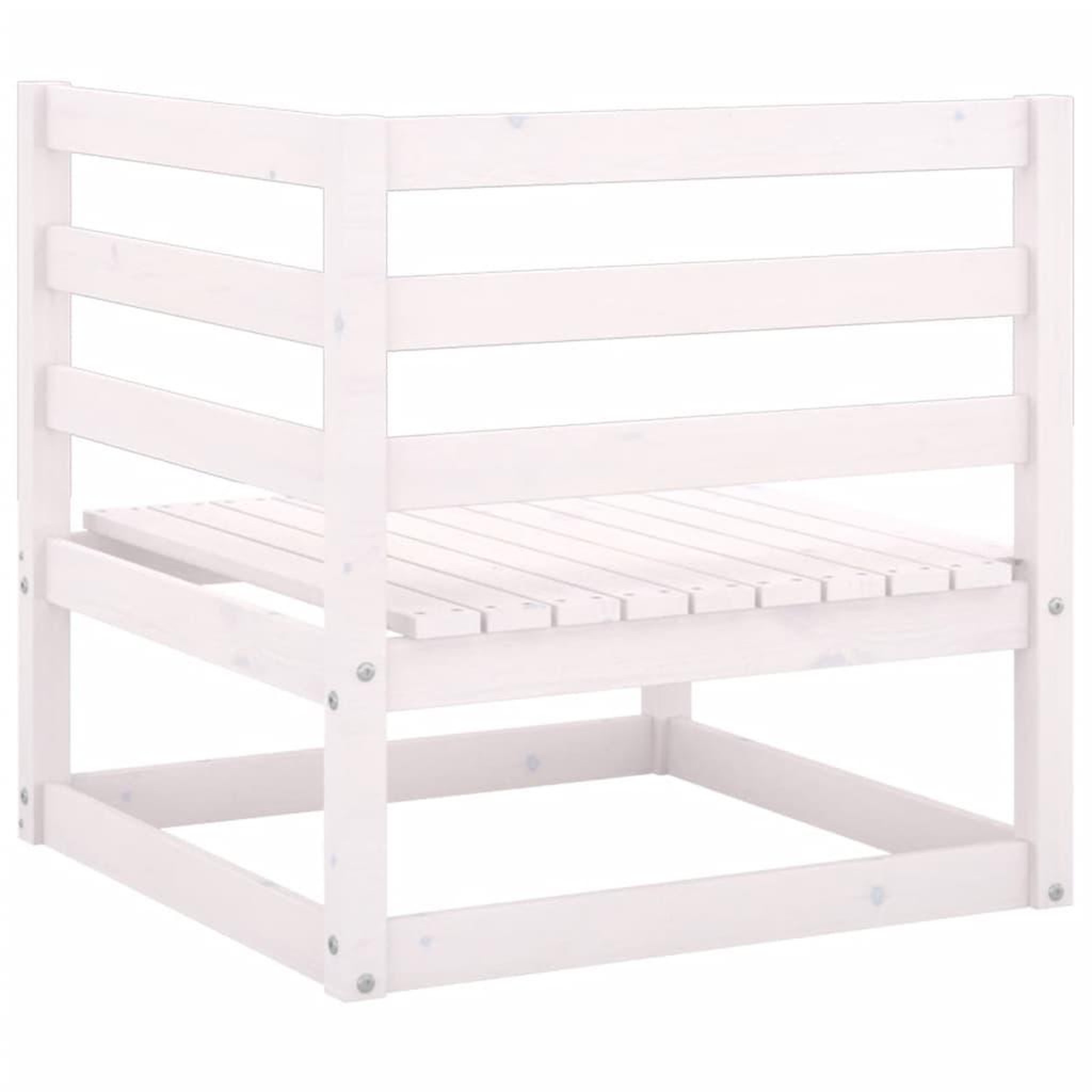 Voir la diapositive 4 : VIDAXL Canape d'angle de jardin coussins anthracite Bois de pin massif