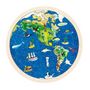 Voir la diapositive 2 : Goki GOKI Double-sided wooden puzzle-globe, 57st.