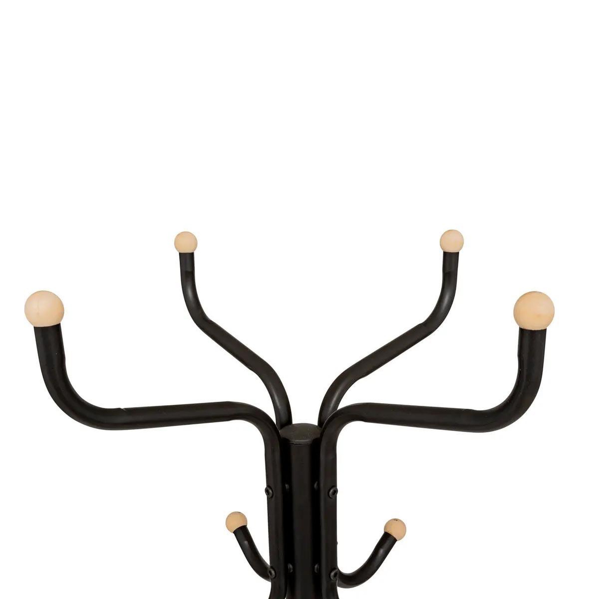 Voir la diapositive 2 : FIVE Porte-manteau en métal  11 patères  177cm noir