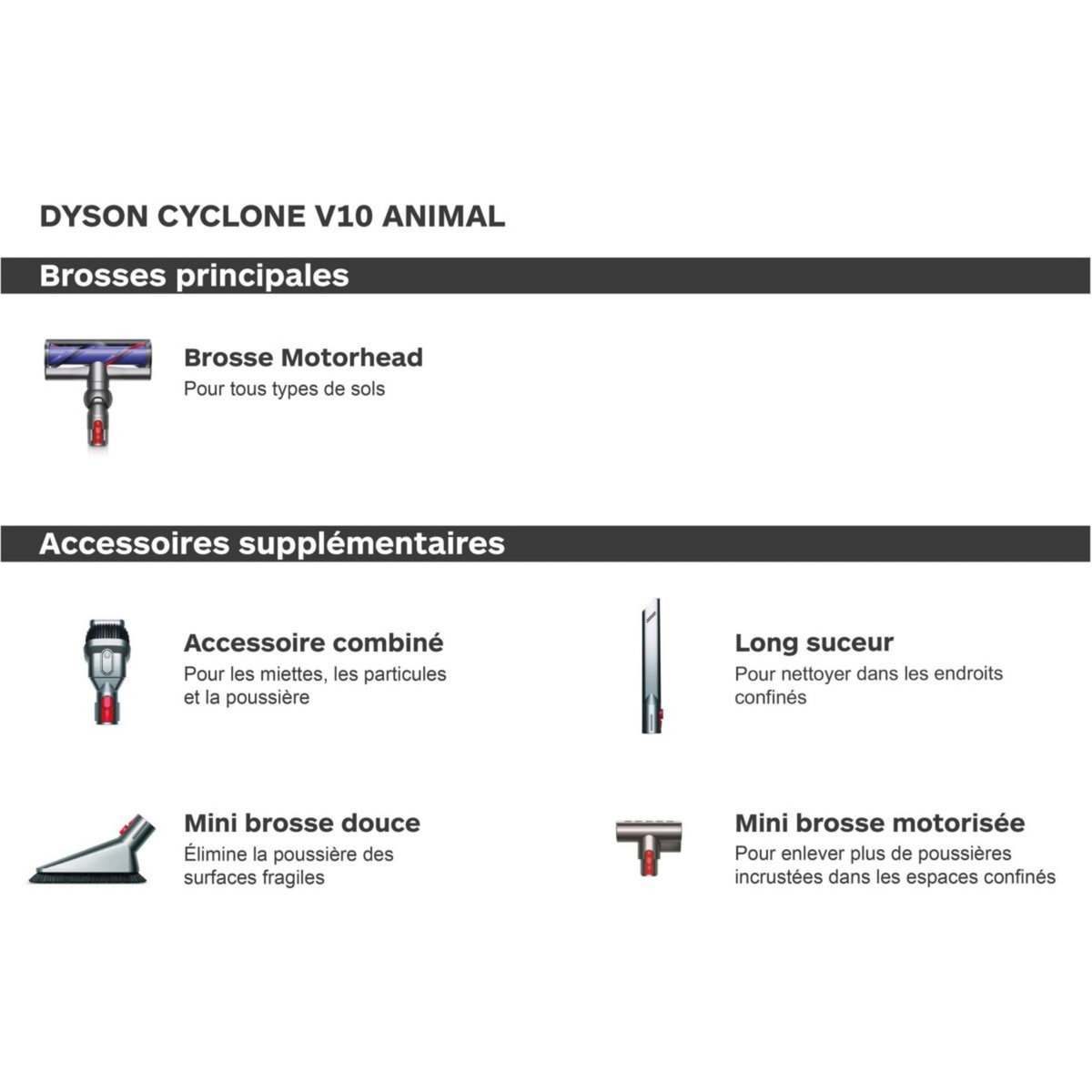 Dyson Aspirateur balai Cyclone V10 Animal