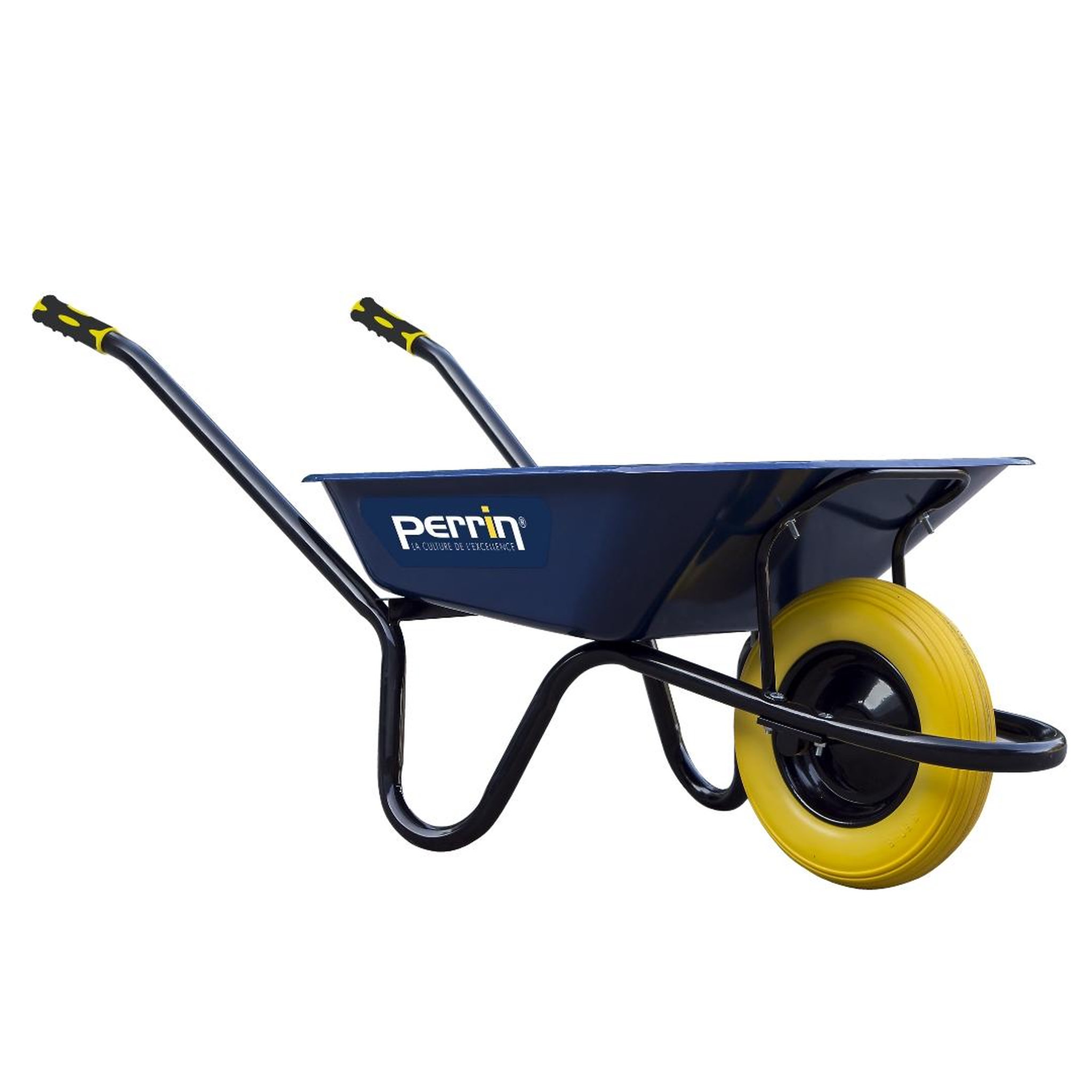 OUTILS PERRIN Brouette chantier 100 l - dynamic renforcée - roue increvable - châssis acier ø32 mm - 190 kg