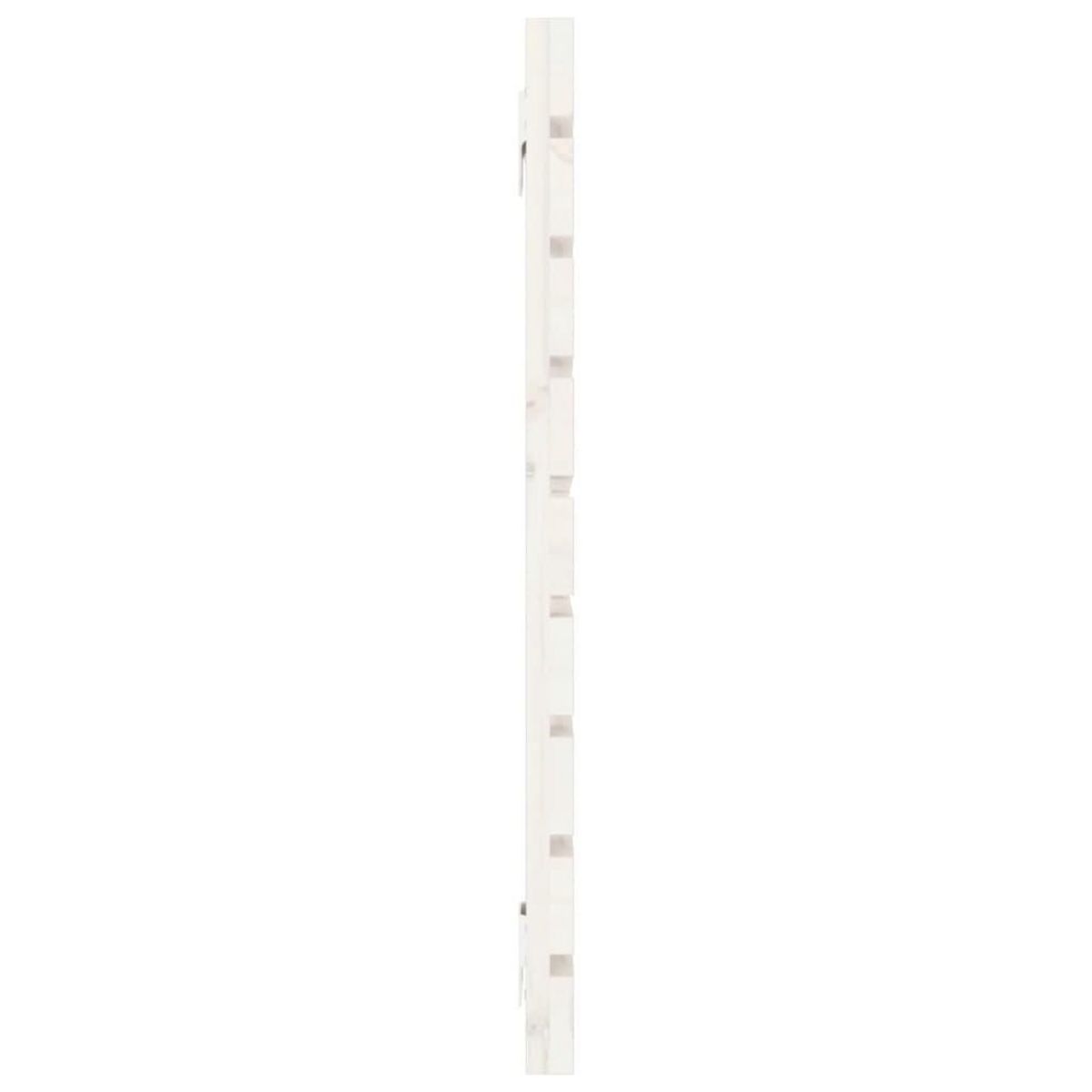 VIDAXL Tete de lit murale Blanc 156x3x63 cm Bois massif de pin