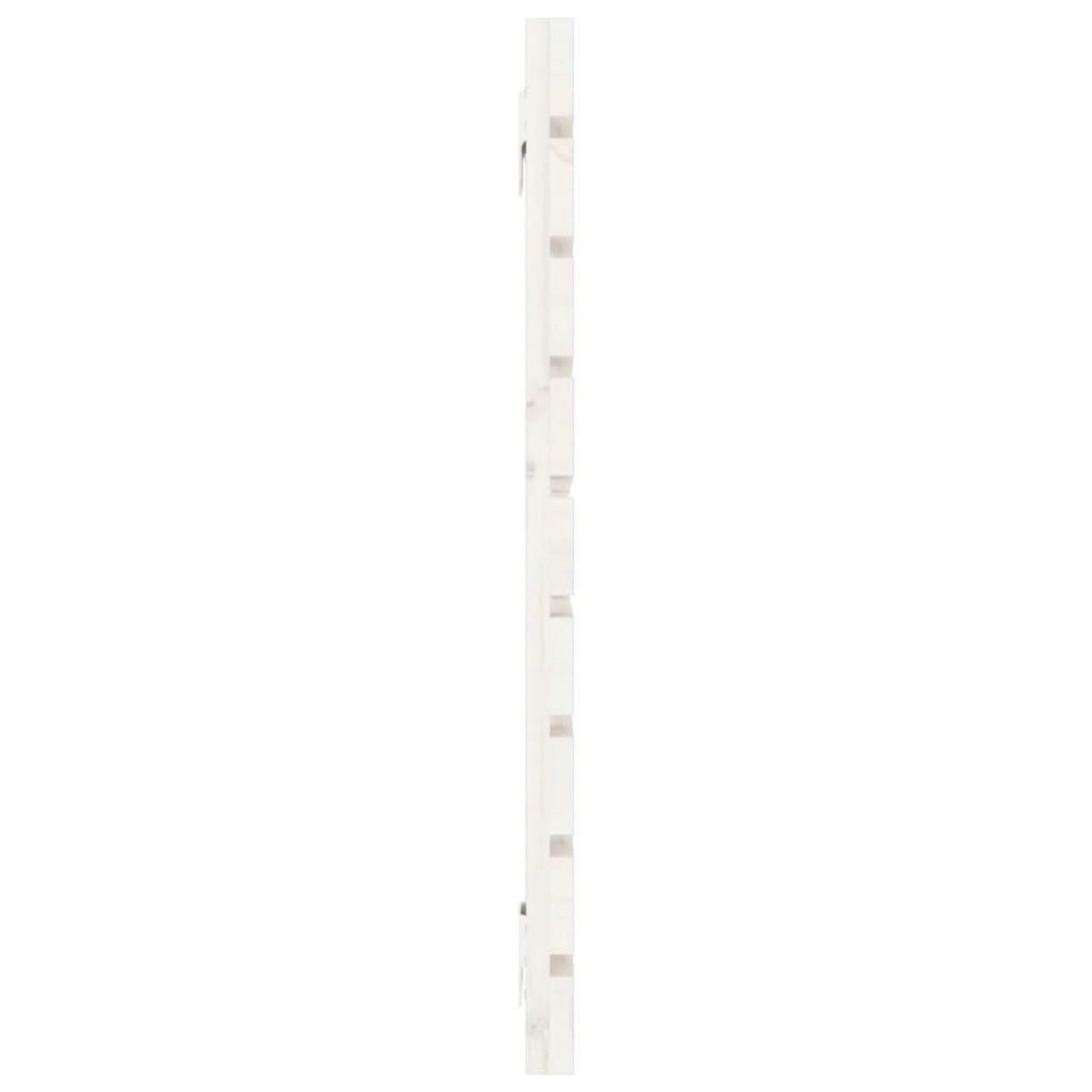 VIDAXL Tete de lit murale Blanc 156x3x63 cm Bois massif de pin
