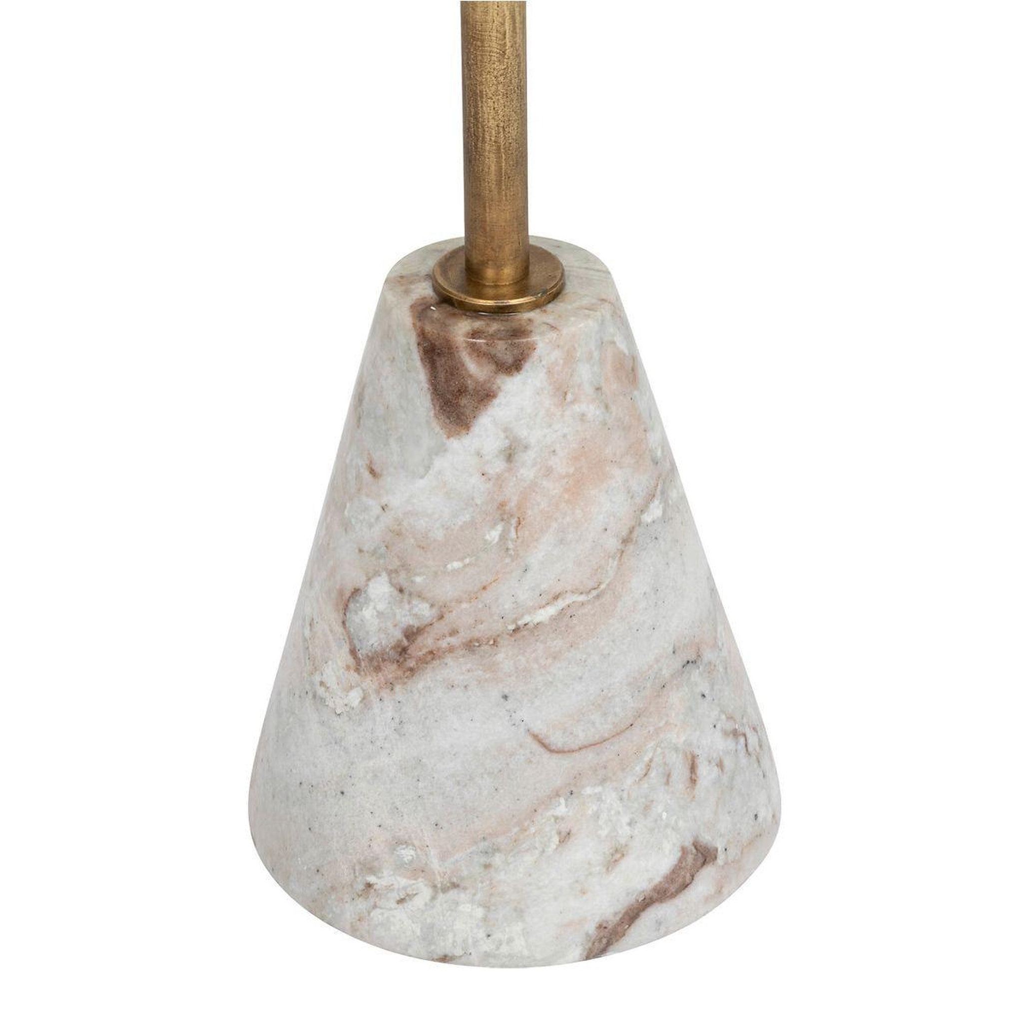 Voir la diapositive 3 : ATMOSPHERA Table à café en marbre  neith  69cm marron & blanc