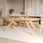 Voir la diapositive 2 : Rendez vous déco Table rectangulaire en bois d'hévéa massif foncé 8 personnes - Merlin