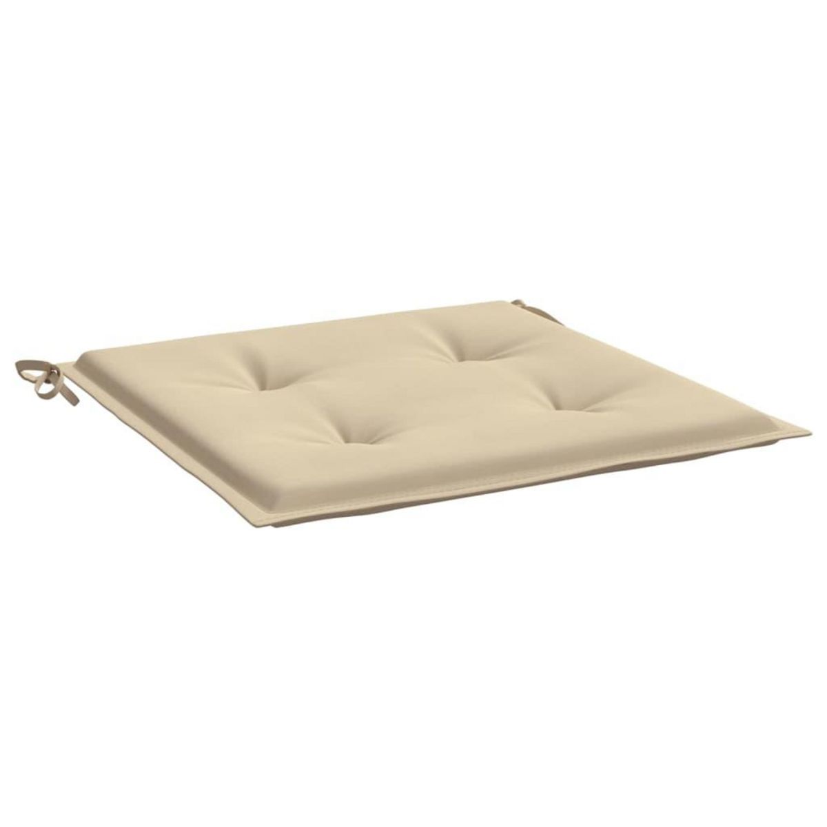 VIDAXL Coussins de chaise jardin lot de 2 beige 40x40x3cm tissu oxford