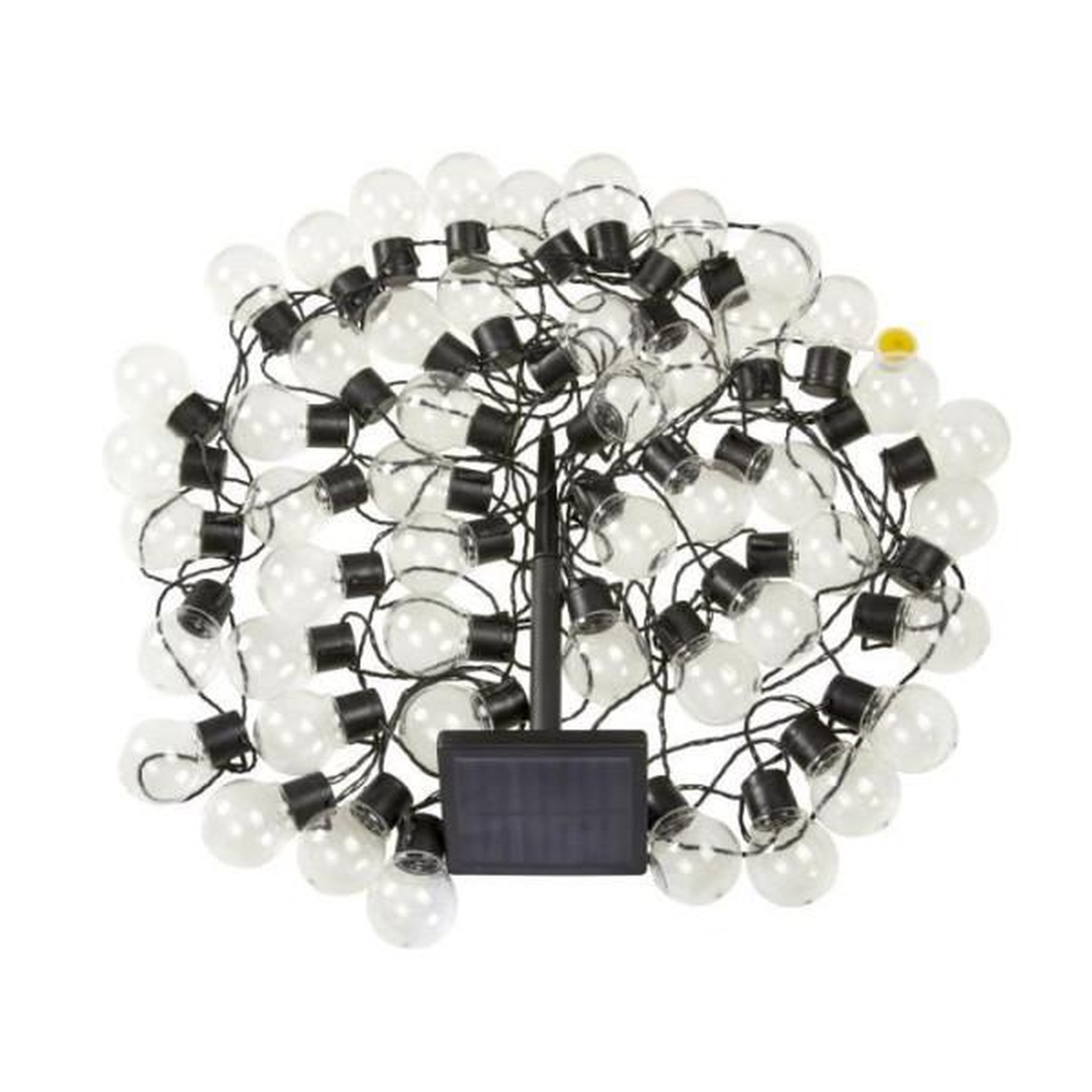 Smart garden Guirlande solaire smart garden globulb 40 led blanc chaud 13,7 m, panneau solaire, ip44