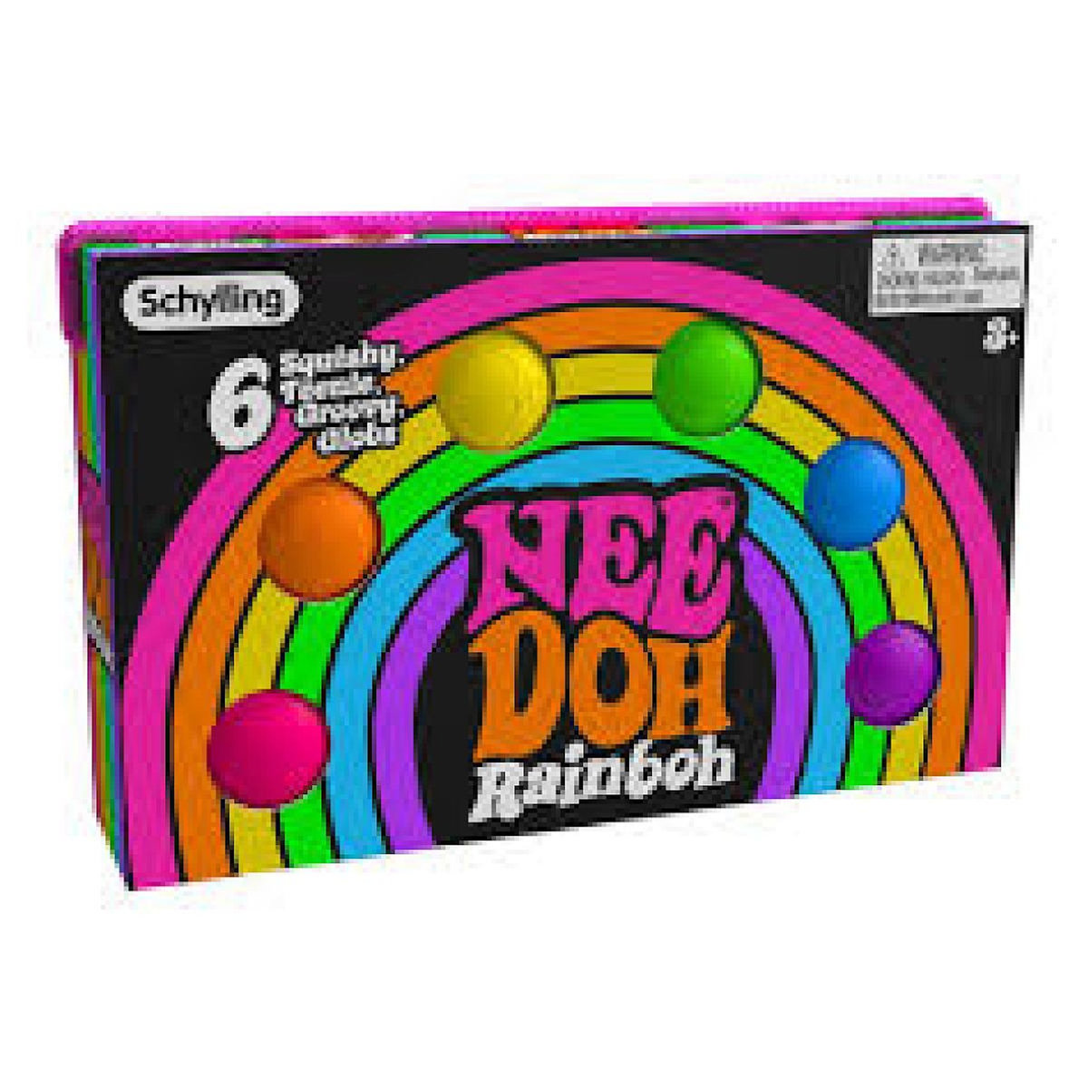 BIGJIGS Petite balle anti stress - Arc en ciel