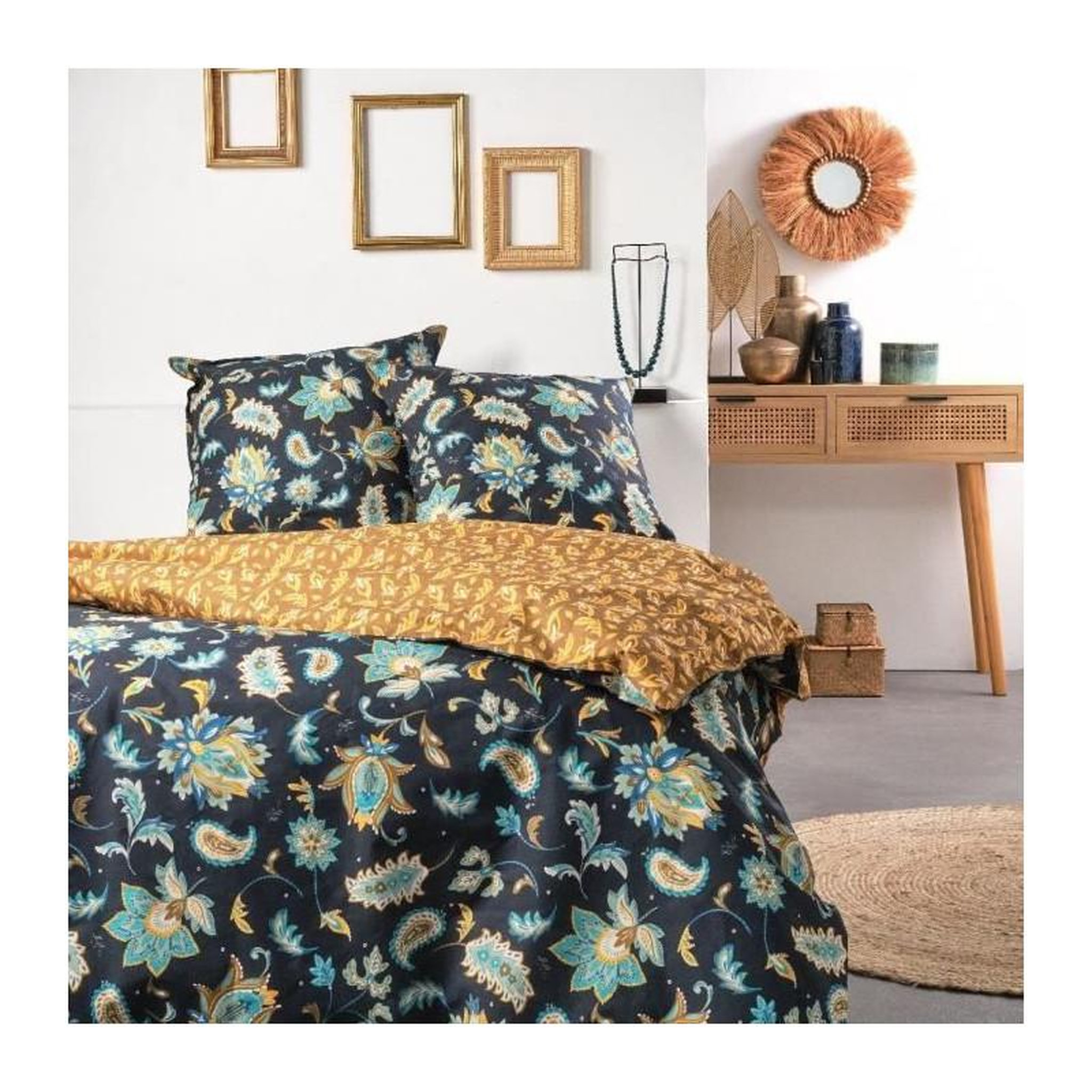 Today Parure de lit - TODAY - Sunshine - 119468 - 2 personnes - 260x240cm - Coton - Imprimé 11.45