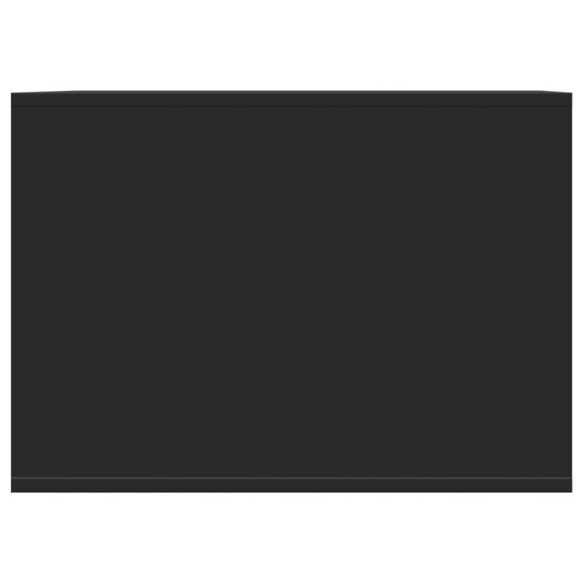 VIDAXL Meuble de bac a litiere pour chat noir bois d'ingenierie