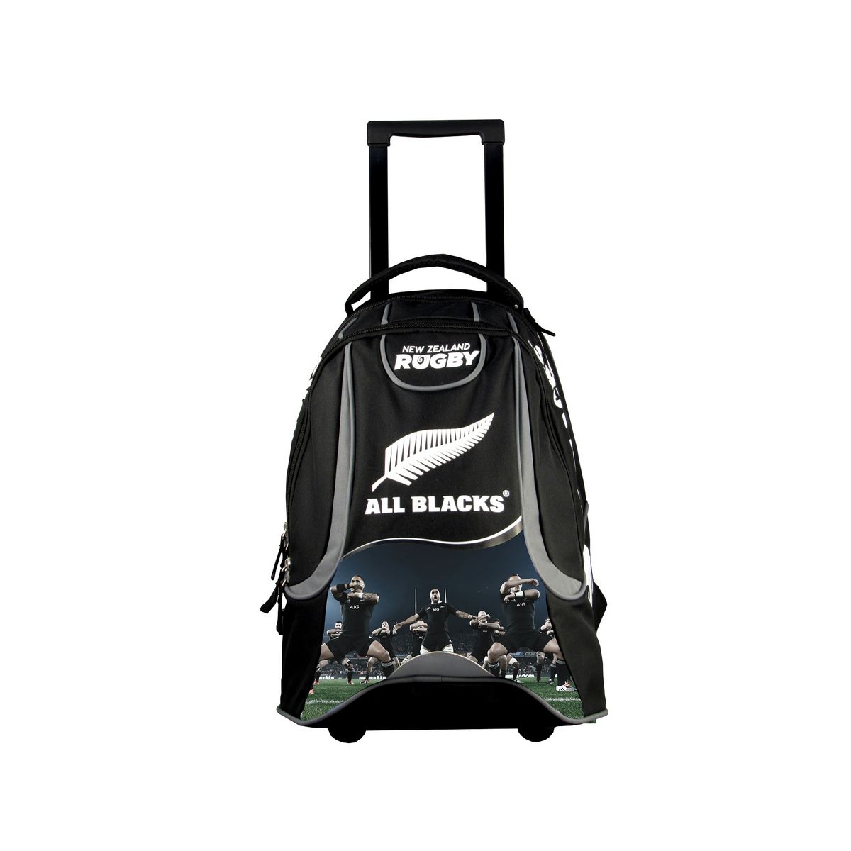 Sac à dos à roulettes noir rugby