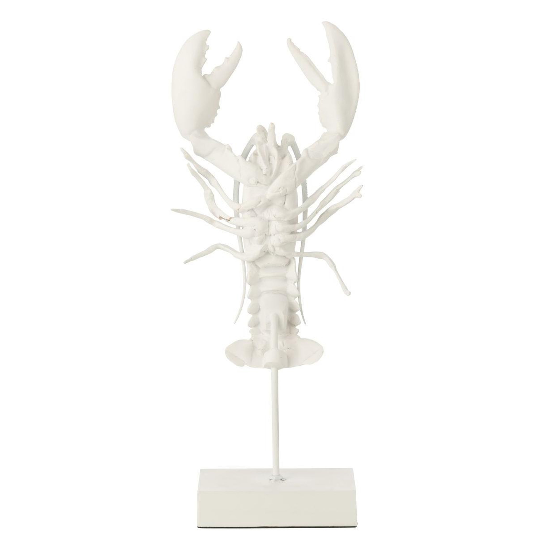 Voir la diapositive 2 : J-LINE Statue homard en résine  amos  57cm blanc