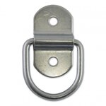 CENTRALE BRICO Lot de 2 anneaux acier zingué, L.58 x l.32 x Ep.5.5 mm