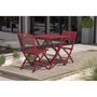 Voir la diapositive 6 : Paris Prix Lot de 2 Chaises de Jardin Pliantes  Marius  82cm Rouge Carmin