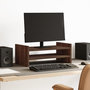 Voir la diapositive 1 : VIDAXL Support de moniteur chêne marron 50x27x20 cm bois d ingénierie