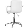 Voir la diapositive 4 : VIDAXL Chaises pivotantes a manger lot de 4 blanc similicuir