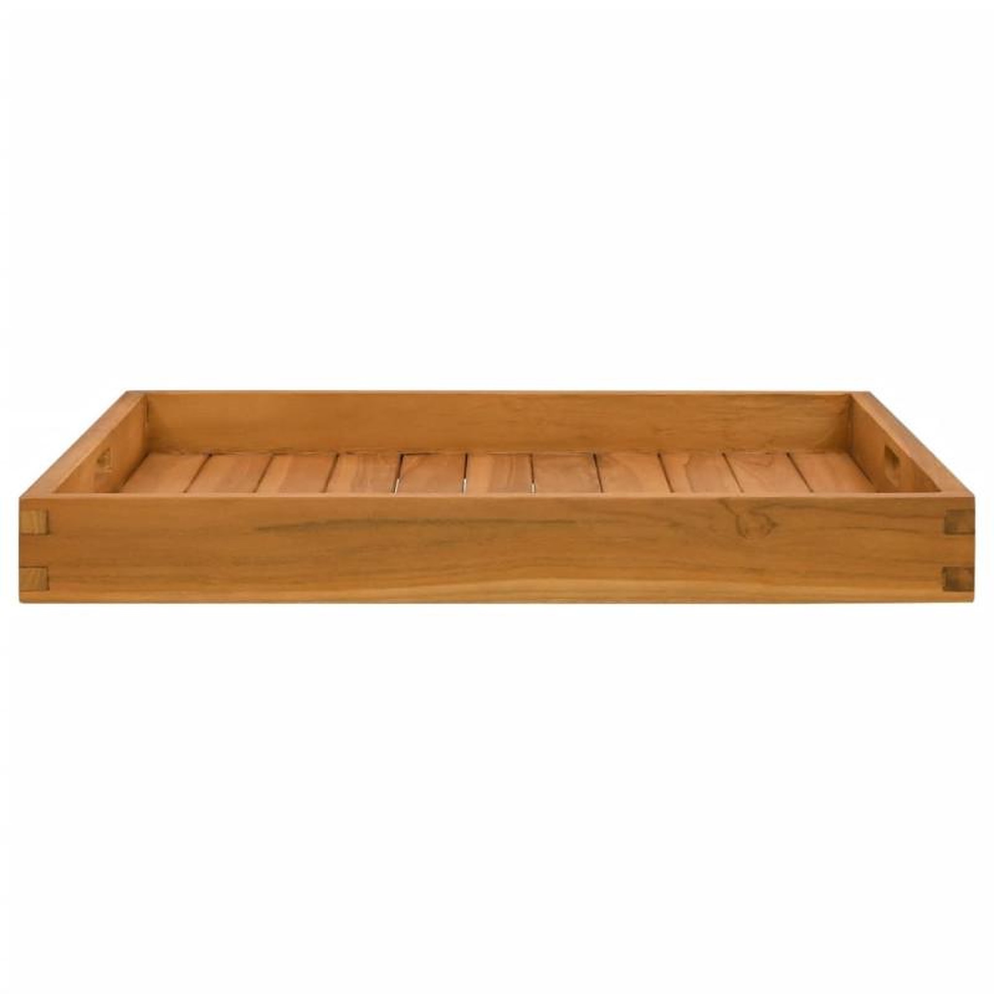 Voir la diapositive 2 : VIDAXL Plateau de service 60x60 cm Bois de teck massif
