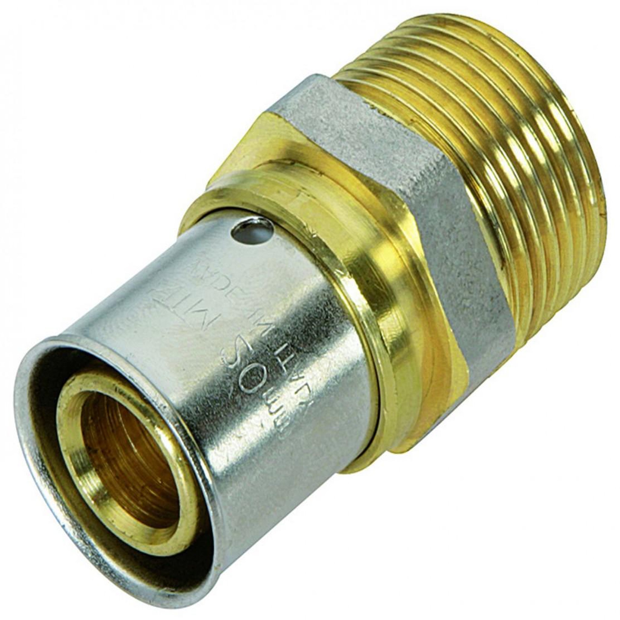CENTRALE BRICO Manchon à sertir laiton M 12 x 17 pour tube en multicouche