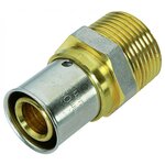 CENTRALE BRICO Manchon à sertir laiton M 12 x 17 pour tube en multicouche