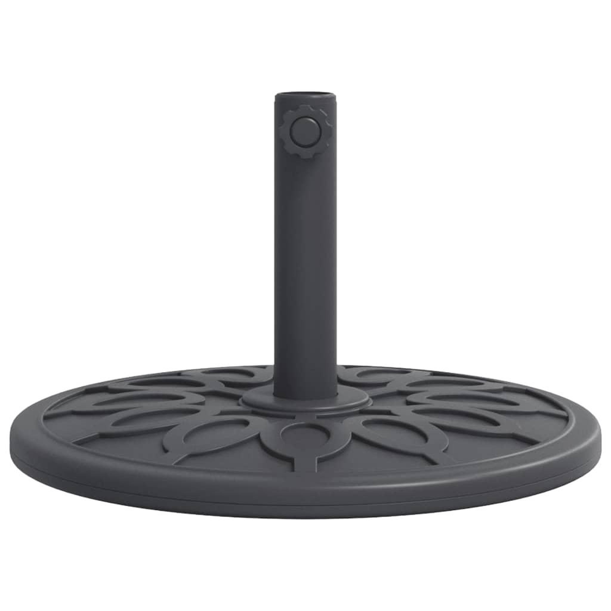 Voir la diapositive 4 : VIDAXL Base de parasol pour mats Ø38 / 48 mm 12 kg rond
