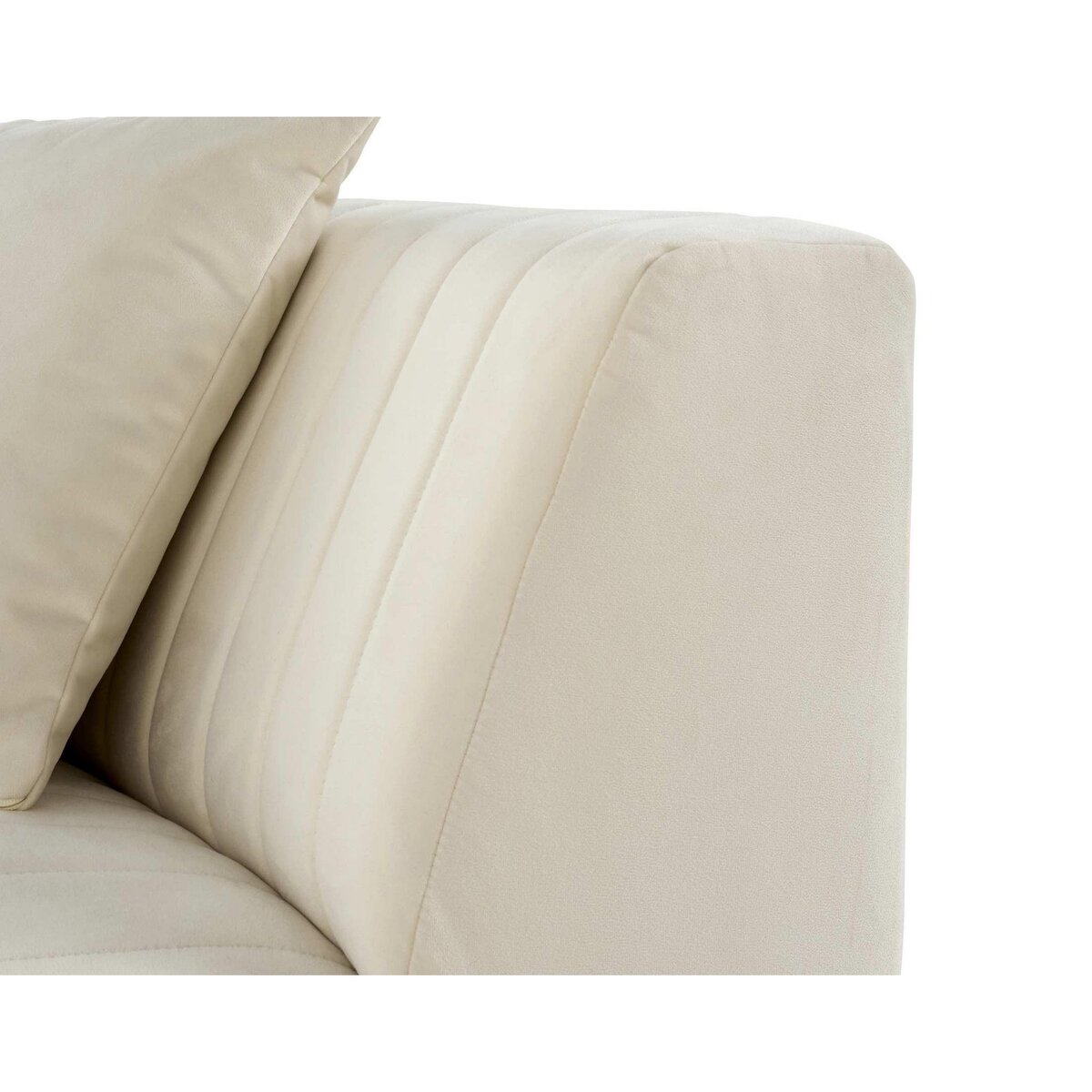 LISA DESIGN Nova - module d'assise d'angle réversible - en velours