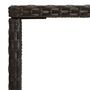 Voir la diapositive 4 : VIDAXL Table de bar de jardin Marron 70x70x110 cm Resine tressee verre