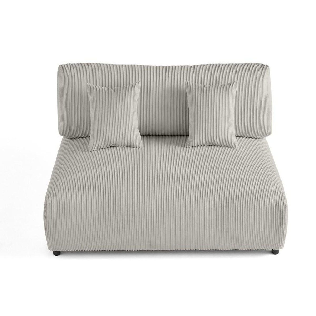 LISA DESIGN Garance - module d'assise 3 places - en velours côtelé