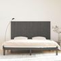 Voir la diapositive 3 : VIDAXL Tete de lit murale Gris 204x3x110 cm Bois massif de pin