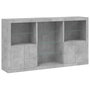 Voir la diapositive 3 : VIDAXL Buffet avec lumieres LED gris beton 181,5x37x100 cm