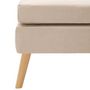 Voir la diapositive 4 : VIDAXL Repose-pied Creme Tissu
