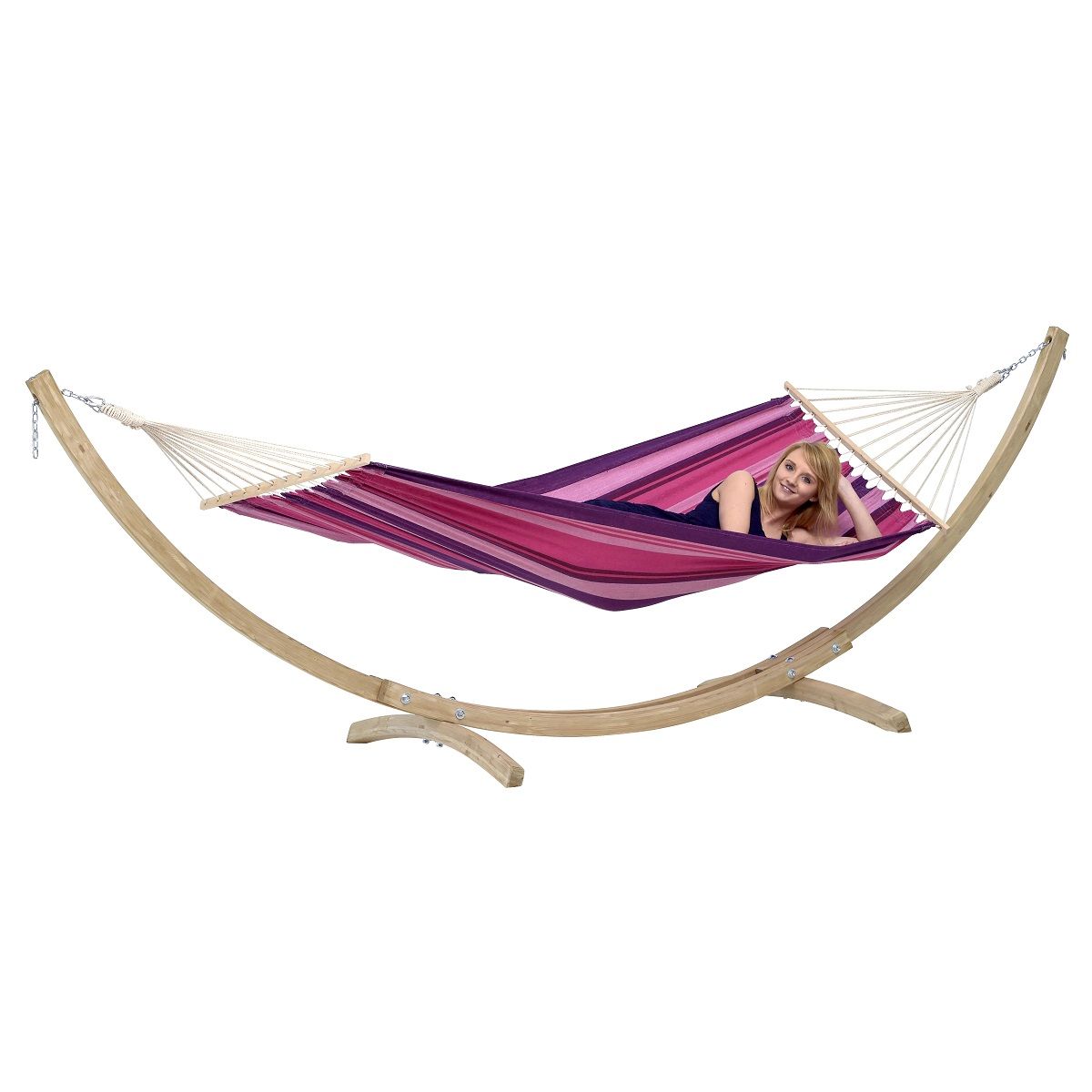 StarSet Hamac avec support en bois Candy