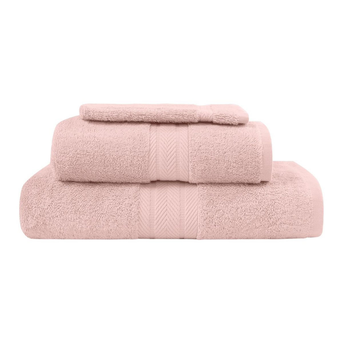 Sensei Maison Ensemble de bain 3 pièces (1 drap de bain + 1 serviette de toilette + 1 gant) LUXURY
