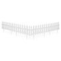 Voir la diapositive 4 : Jardikt Bordurettes plastiques blanches x10 - cloture