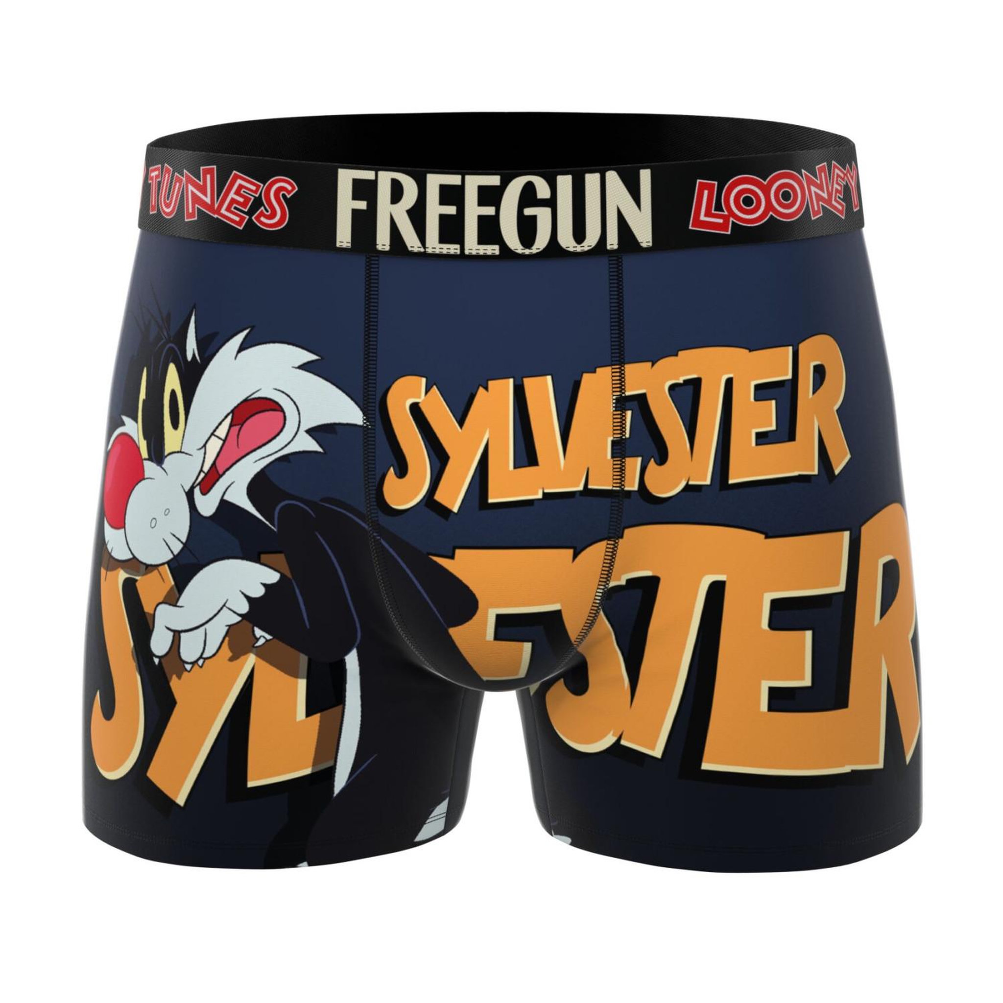 Voir la diapositive 4 : FREEGUN Lot de 4 boxers homme looney tunes
