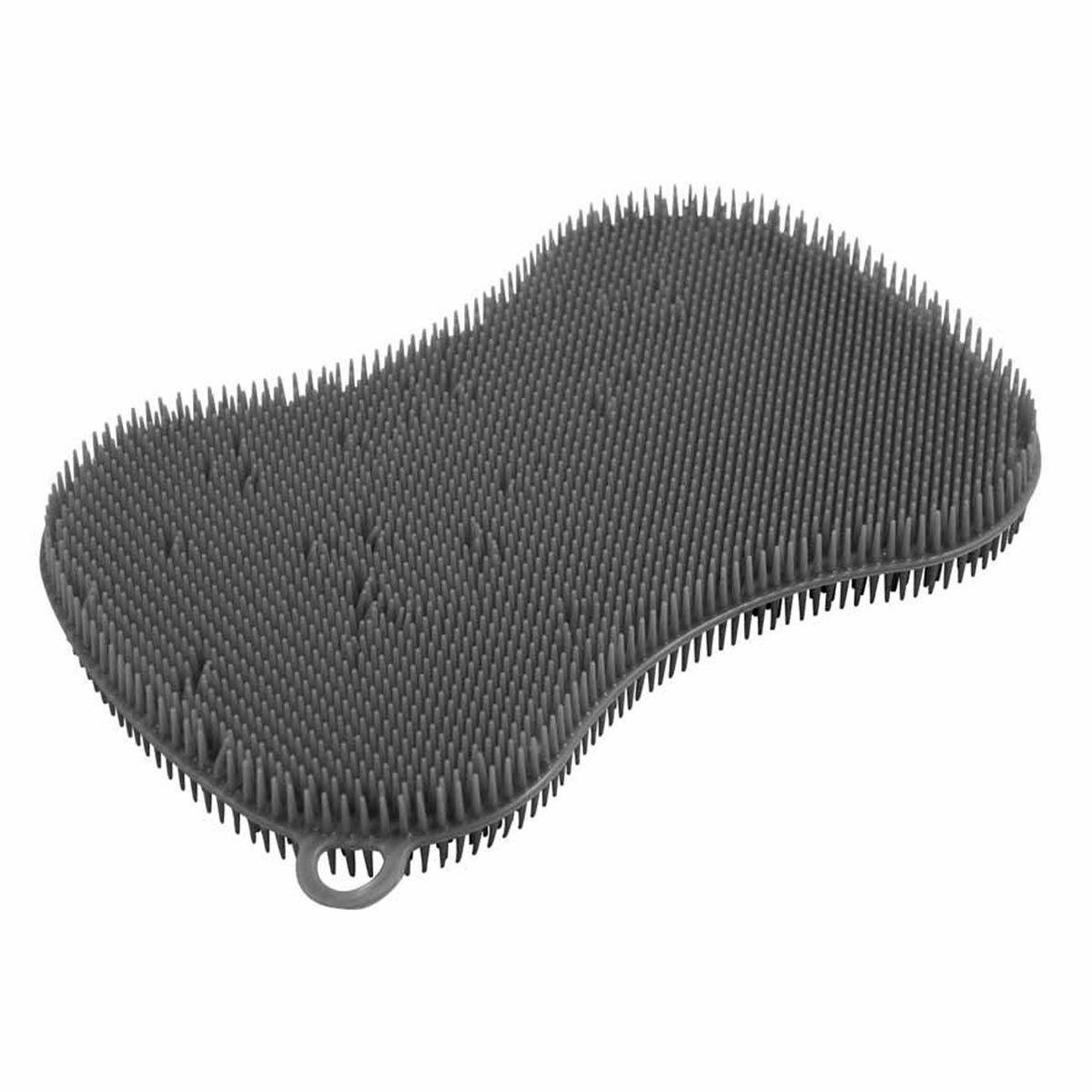 HOMEA Brosse silicone  souple  11cm anthracite