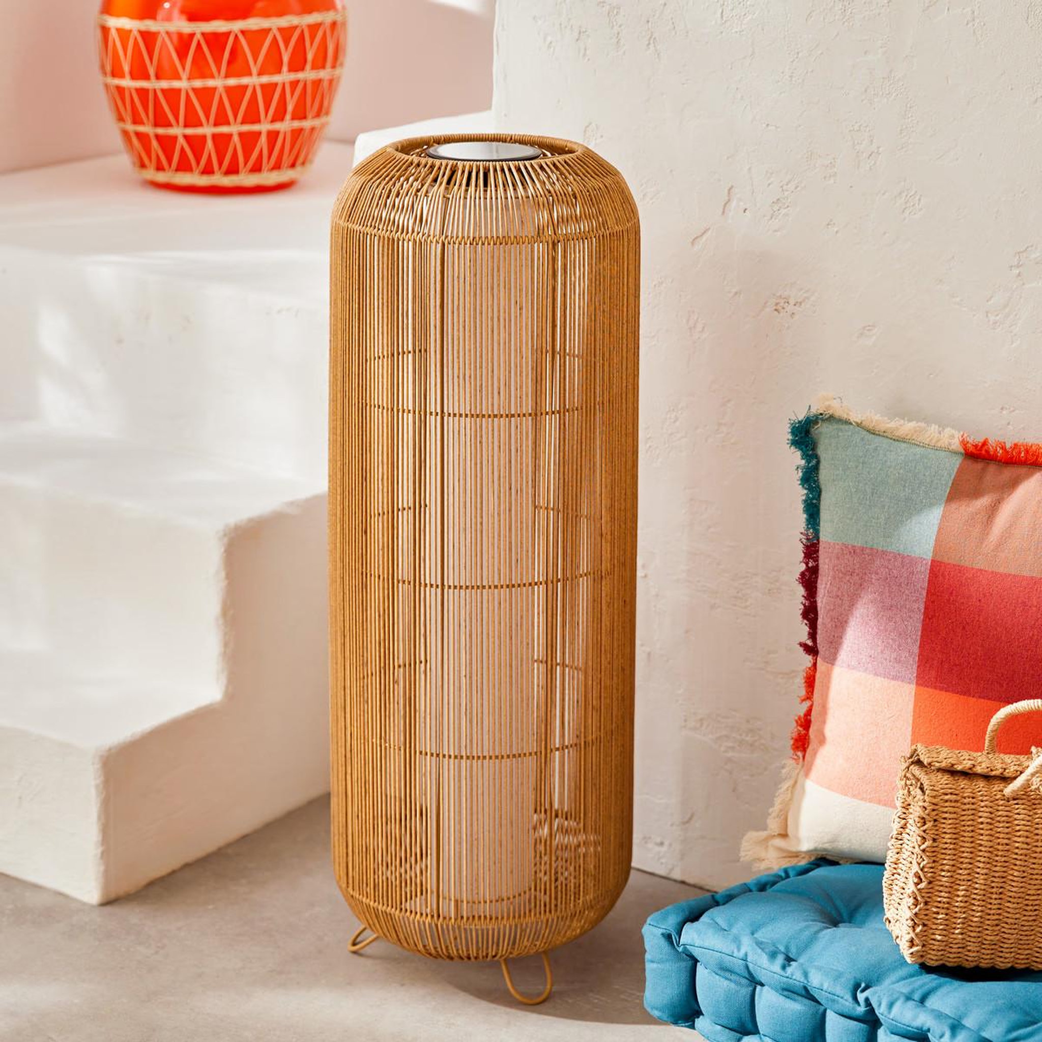 Voir la diapositive 4 : ATMOSPHERA Lampadaire solaire à led  loise  78cm naturel