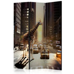 Paris Prix Paravent 3 Volets  Giraffe in the Big City  135x172cm