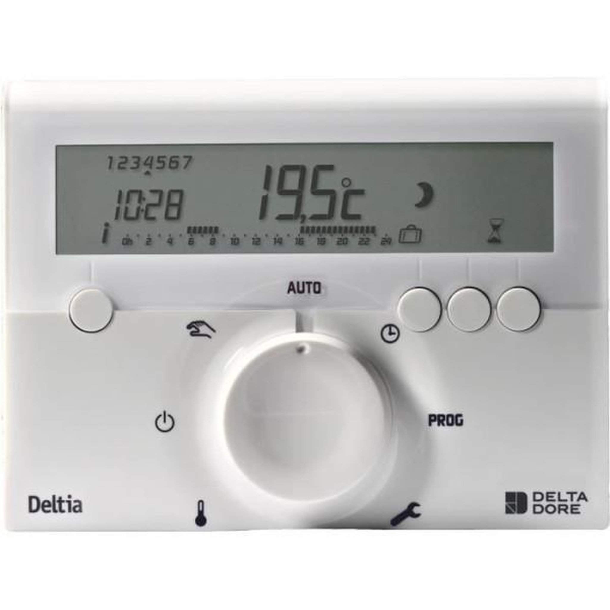 DELTA DORE Programmateur filaire - delta dore - deltia 8.00 - pour chaudiere pompe a chaleur ou radiateurs électriques