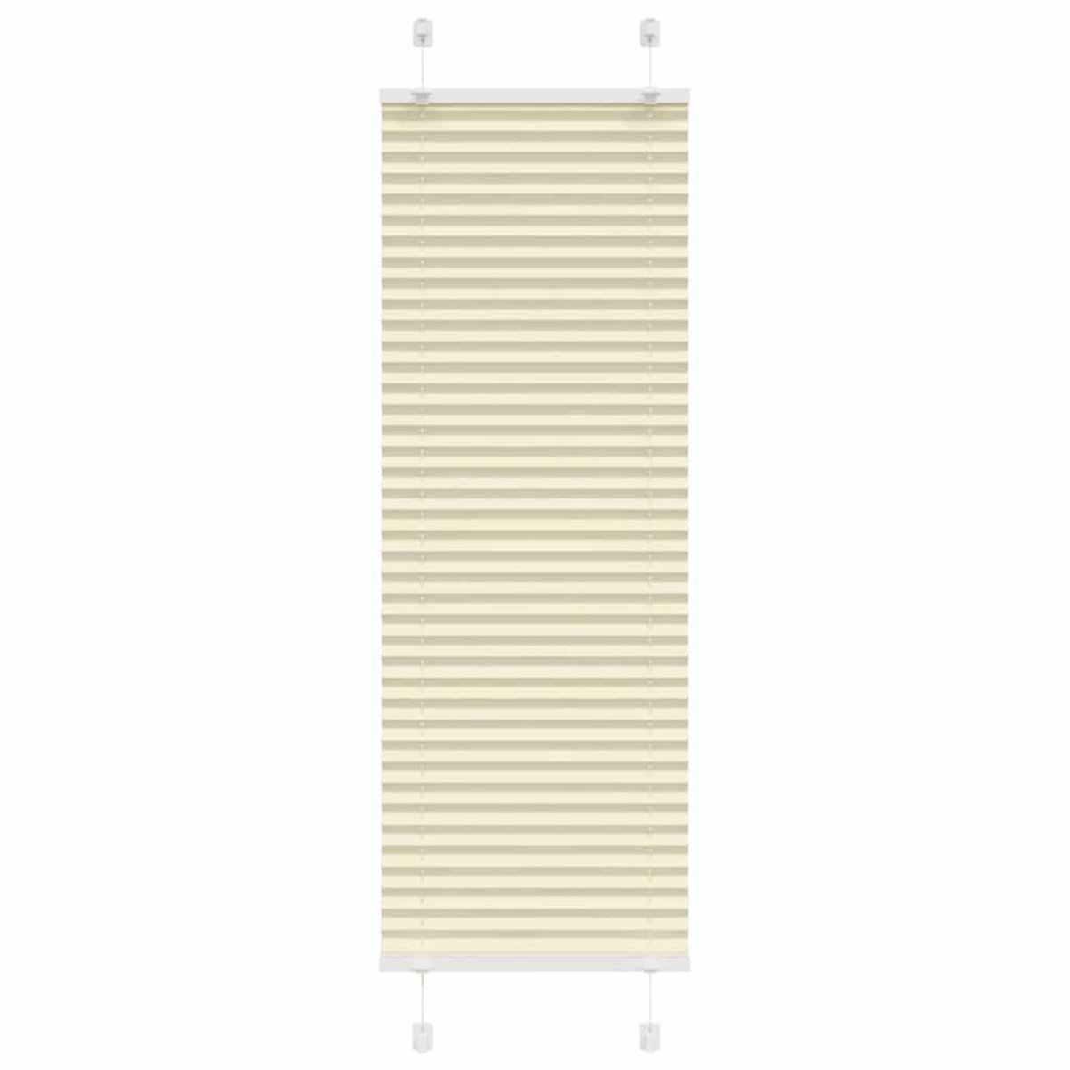 VIDAXL Store plisse creme 50x100 cm largeur du tissu 49,4 cm polyester